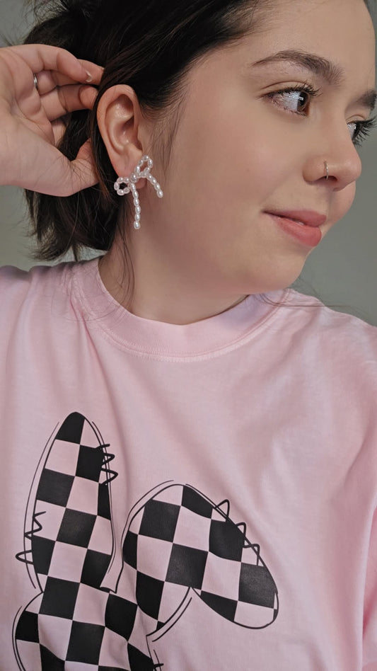 PEARL BOW EARRINGS