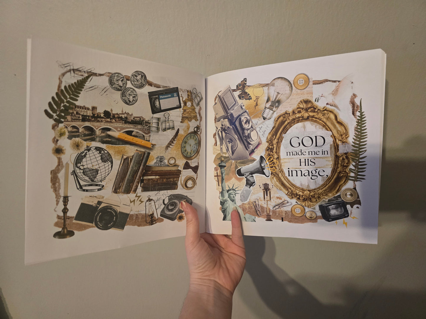 In his image affirmation book