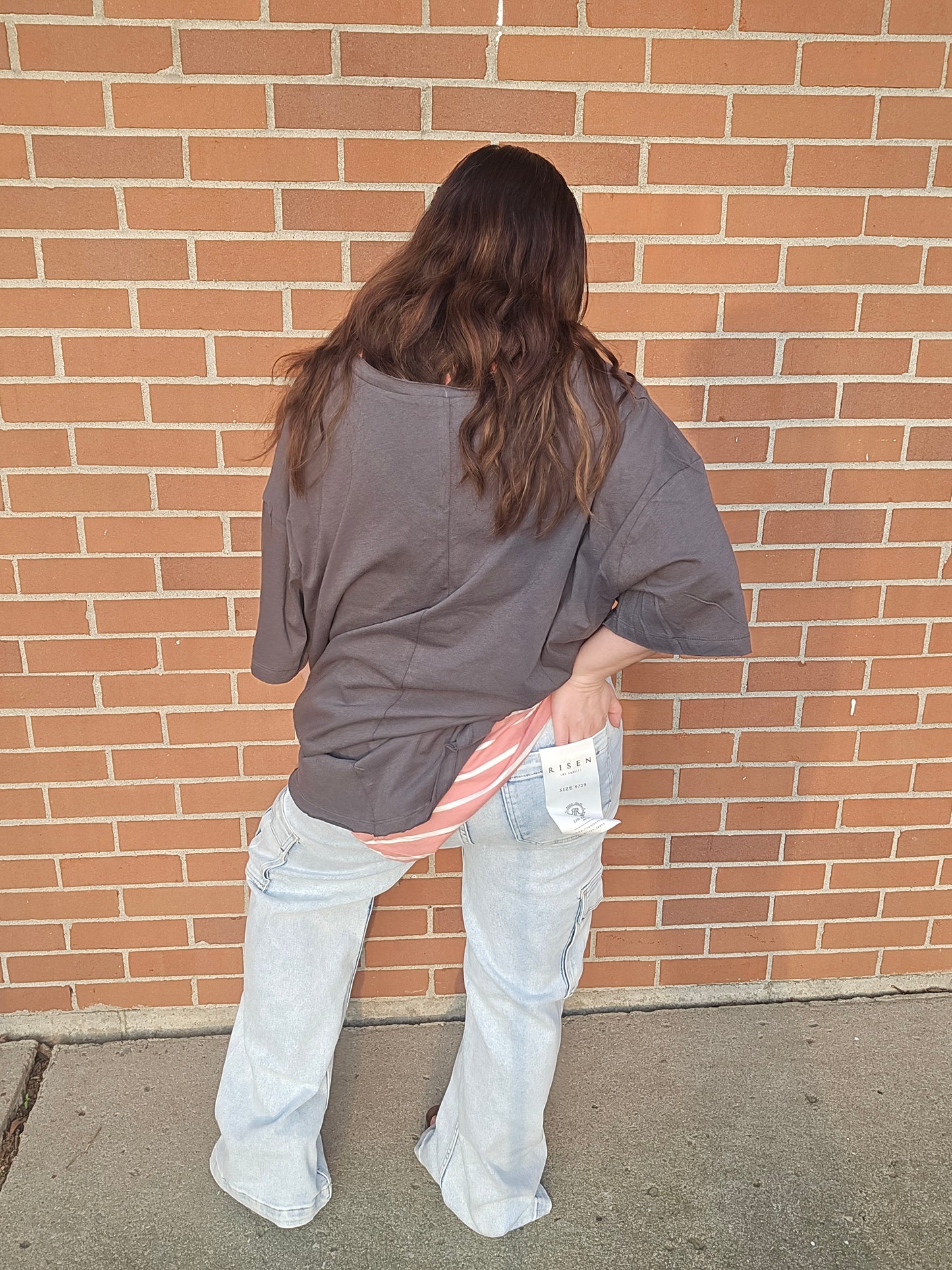 Cargo light washed jeans