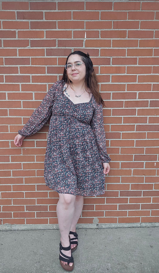 Floral Print Mini Dress