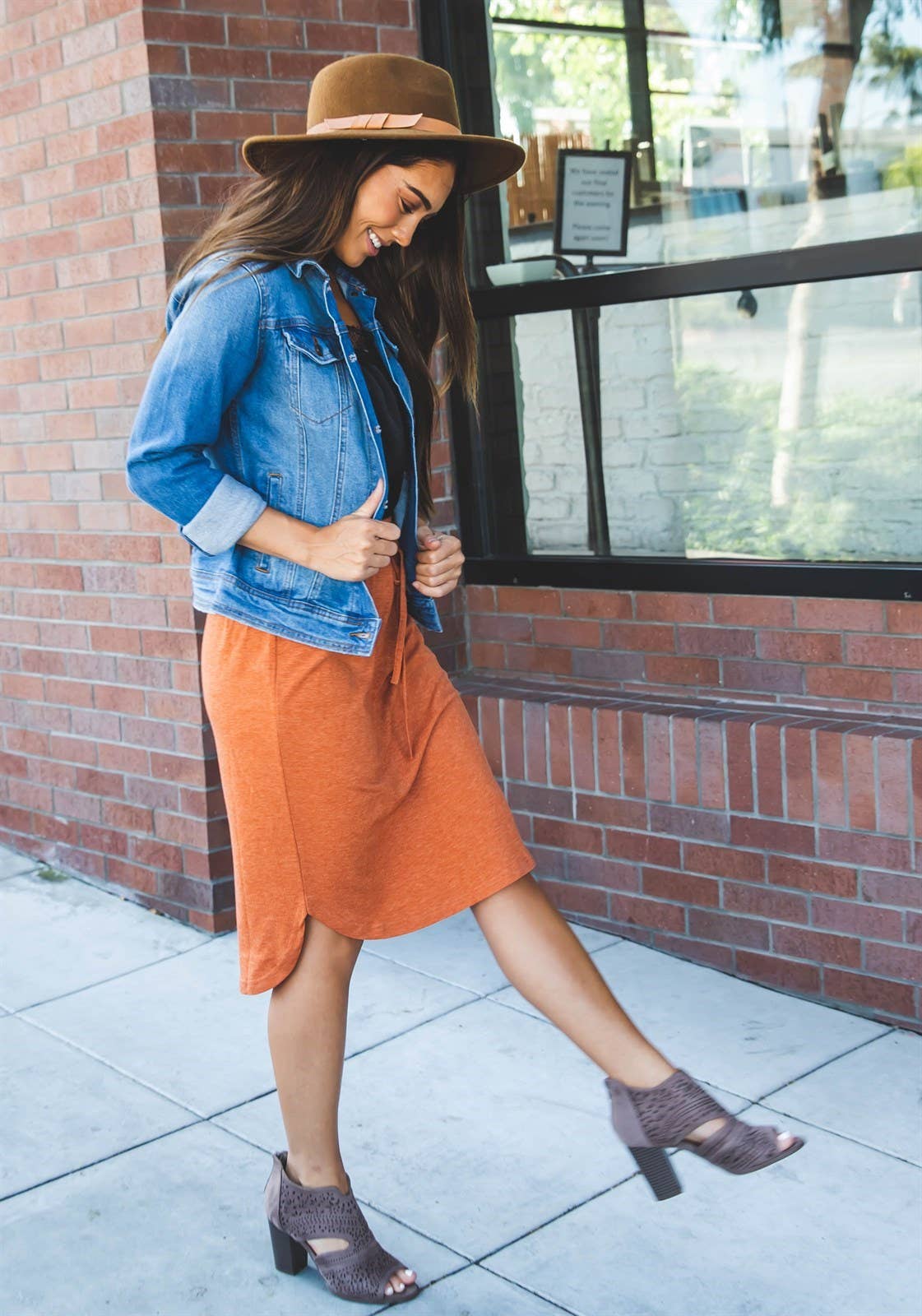 Tangerine Weekend Skirt